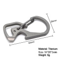 titanium multi ring key chain pocket tool